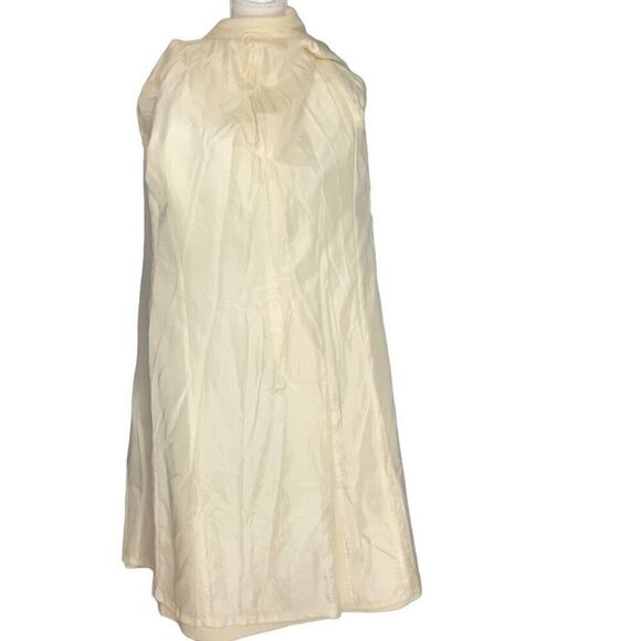 Epoca Modell Bremen Womens Vintage Cream Double Breasted Wool Long Coat Size 36 - Picture 6 of 13